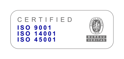 Sello ISO 9001, ISO 14001 e ISO 45001